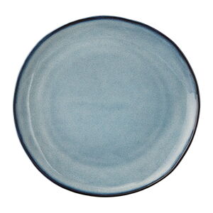 Modrý kameninový tanier Bloomingville Sandrine, ø 22 cm