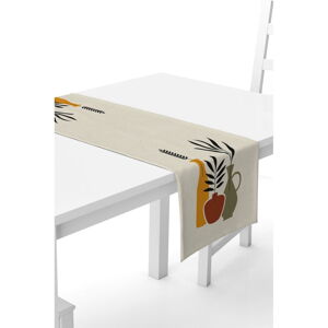 Béžový behúň na stôl Kate Louise, 40 x 140 cm