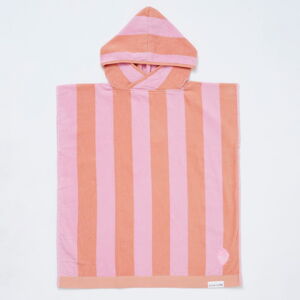 Oranžová/ružová bavlnená detská osuška 70x70 cm Terry - Sunnylife