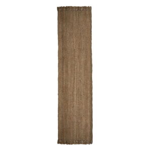 Ručne tkaný jutový behúň v prírodnej farbe 60x150 cm Jute Boucle – Flair Rugs