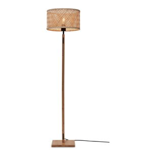 Stojacia lampa s bambusovým tienidlom v prírodnej farbe (výška 128 cm) Java – Good&Mojo