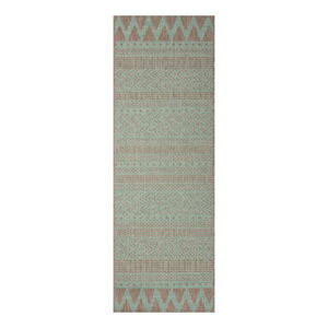 Zeleno-béžový vonkajší koberec NORTHRUGS Sidon, 70 x 200 cm