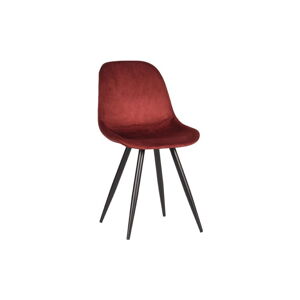 Červené zamatové jedálenské stoličky v súprave 2 ks Capri  – LABEL51