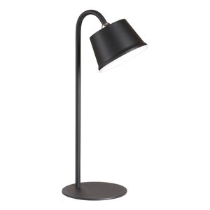 Čierna LED stolová lampa s kovovým tienidlom (výška  34 cm) Voet – Fischer & Honsel
