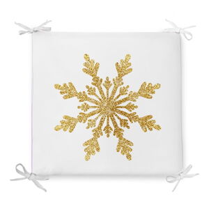 Vianočný sedák s prímesou bavlny Minimalist Cushion Covers Single Snowflake, 42 x 42 cm
