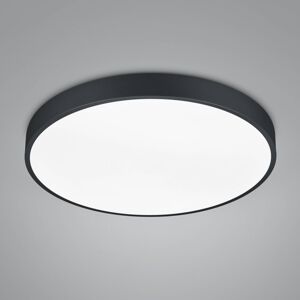 LED stropné svietidlo Waco, CCT, Ø 49,5 cm, čierna matná
