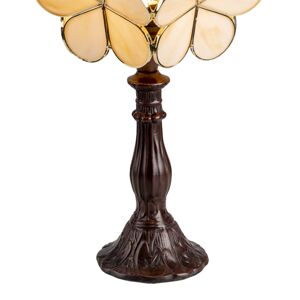 Stolová lampa 5LL-6095 v Tiffany dizajne, béžová