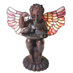Stolová lampa 5LL-6049 Anjel v štýle Tiffany