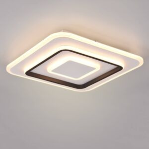 Stropné LED svetlo Jora hranaté, 39 x 39 cm