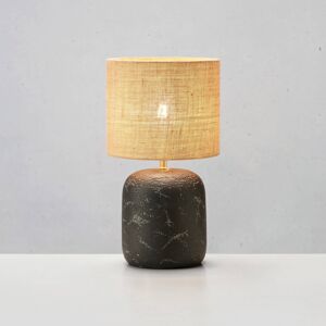 Stolová lampa Montagna, betón, juta, výška 32 cm