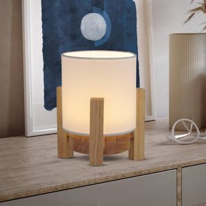 Stolná LED lampa Madita, výška 19 cm, prírodná/biela
