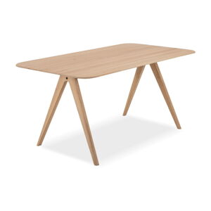 Jedálenský stôl z dubového dreva Gazzda Ava, 160 x 90 cm