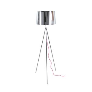 Aluminor Tropic stojaca lampa chróm, kábel červená