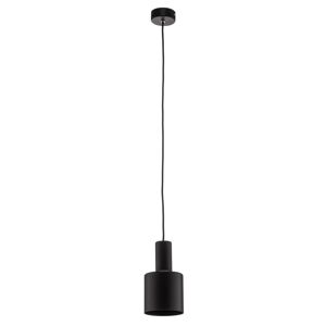 Závesná lampa Selma, 1-plameňová, čierna Ø 12 cm
