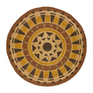 Oranžový okrúhly koberec ø 120 cm Tonga - Universal