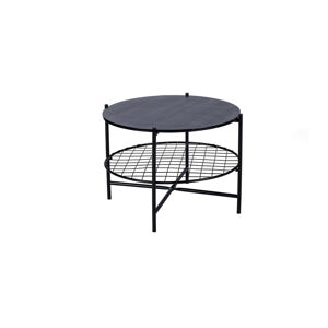 Čierny okrúhly konferenčný stolík Bonami Selection Joe, Ø 63 cm