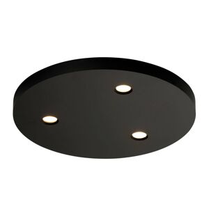 Bopp Close stropné LED svetlo 3-pl. okrúhle čierne