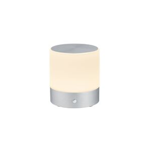 BANKAMP Button stolná LED lampa 18,5 cm hliník