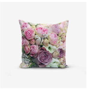 Obliečky na vankúš s prímesou bavlny Minimalist Cushion Covers Roses, 45 × 45 cm
