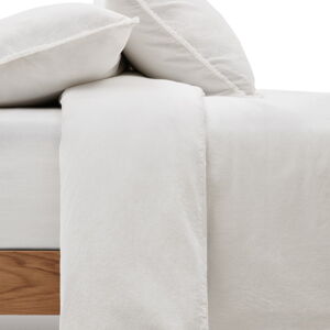 Krémovobiele obliečky na jednolôžko/predĺžené z bavlneného perkálu 150x220 cm Sifinia – Kave Home