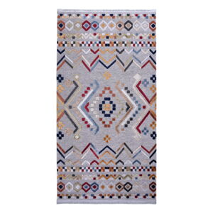 Sivý koberec s prímesou bavlny Vitaus Milas, 120 x 180 cm