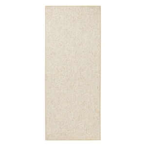 Koberec BT Carpet Wolly v krémovej farbe, 80 x 300 cm
