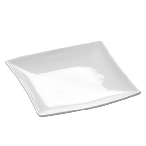 Biely porcelánový dezertný tanier Maxwell & Williams East Meets West, 13 x 13 cm