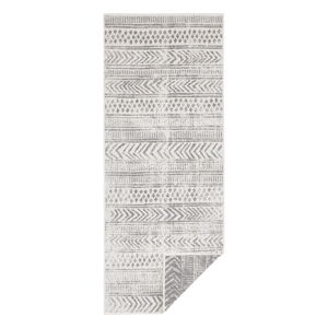 Sivo-krémový vonkajší koberec NORTHRUGS Biri, 80 x 250 cm