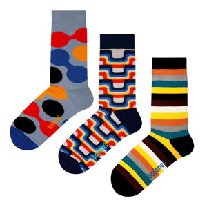 Set 3 párov ponožiek Ballonet Socks The 70s v darčekovom balení, veľkosť 36 - 40