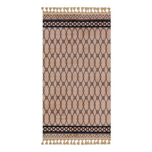 Hnedý umývateľný koberec 160x100 cm - Vitaus