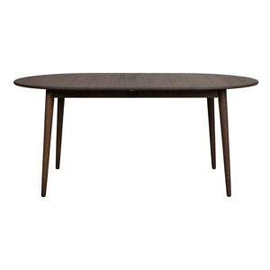 Tmavohnedý rozkladací jedálenský stôl z dubového dreva 105x170 cm Tyler – Rowico