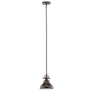 Závesná lampa Emery priemyselný štýl bronz Ø 20,3