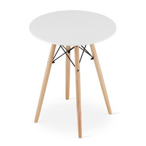 Jedálenský stôl TODI 60 cm - dub/biela
