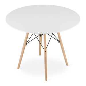 Jedálenský stôl TODI 100 cm - dub/biela