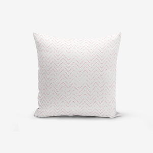 Obliečka na vankúš s prímesou bavlny Minimalist Cushion Covers Fusya Colorful Zigzag Modern, 45 × 45 cm