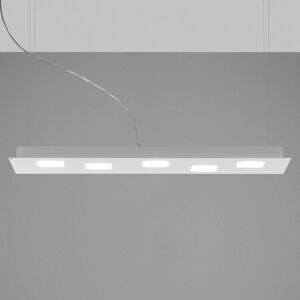 Fabbian Quarter – biele LED závesné svietidlo 5-pl
