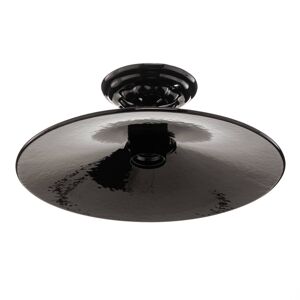 Čierne keramické stropné svietidlo Edoardo, 31 cm