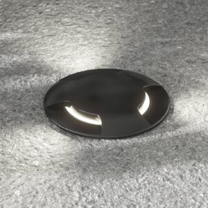 LED podlahový reflektor Ceci 160–3L čierne CCT