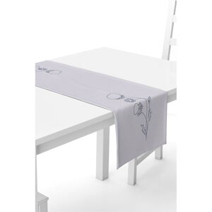 Sivý behúň na stôl Kate Louise, 40 x 140 cm