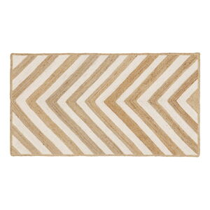 Béžový ručne tkaný jutový koberec Westwing Collection Eckes, 50 x 80 cm