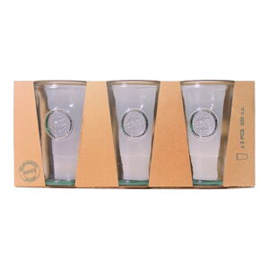 Súprava 3 pohárov z recyklovaného skla Esschert Design Authentic, 300 ml