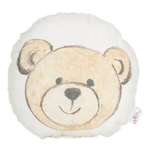 Detský vankúšik s prímesou bavlny Mike & Co. NEW YORK Pillow Toy Bearie, 23 x 23 cm