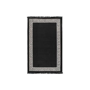Béžovo-čierny obojstranný koberec Justed, 80 × 150 cm