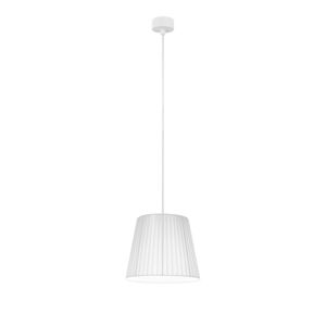 Biele stropné svietidlo s bielym káblom Sotto Luce Kami, ∅ 24 cm