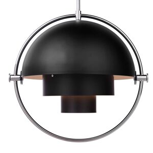 GUBI Multi-Lite závesná lampa 32 cm chróm/čierna