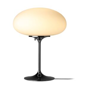 GUBI Stemlite stolná lampa, čierno-chrómová, 42 cm