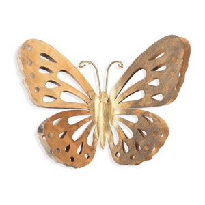 Nástenná dekorácia v zlatej farbe Wallity Butterfly