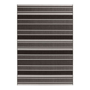 Čierný vonkajší koberec NORTHRUGS Strap, 160 x 230 cm