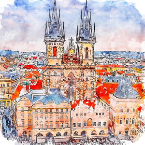Obraz 50x50 cm Prague – Fedkolor