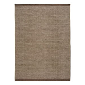 Hnedý vlnený koberec Universal Kiran Liso, 160 x 230 cm